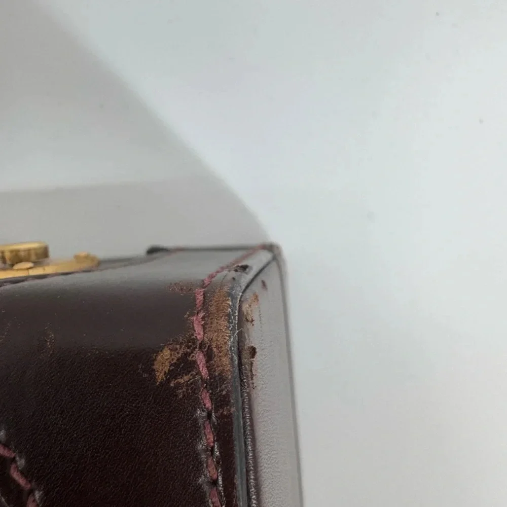 Mark Cross Vintage Leather Brown Briefcase